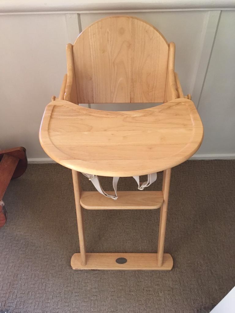 kiddicare wooden high chair